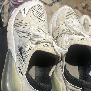 Nike Air Max 270 Cream and Black Sneakers